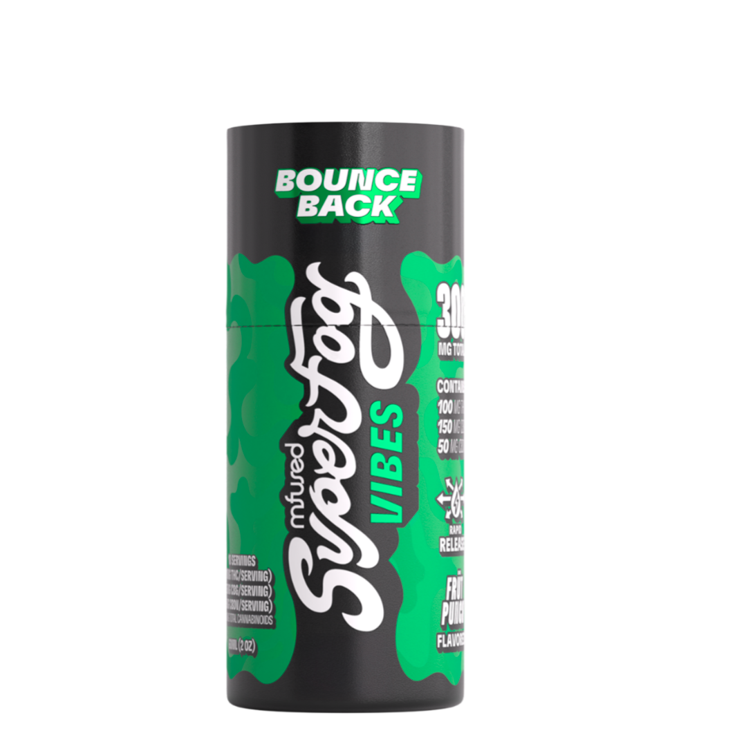 Superfog BURZT VIBE-BOUNCE BACK (100mg THC, 150mg THC,50mg CBDV )